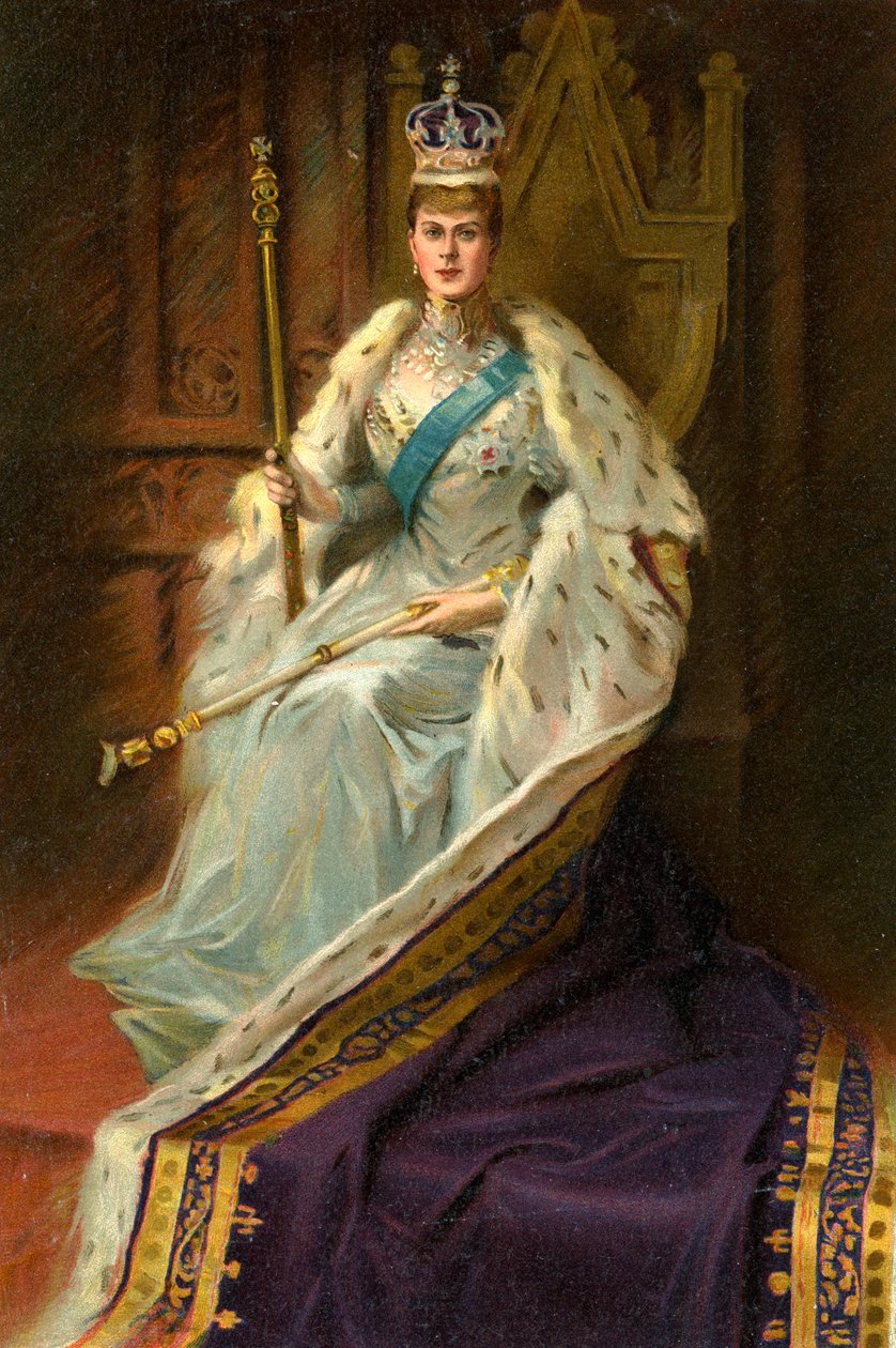 泰克的玛丽，英国乔治五世的王妃，1911年。 作者 乔治·C·威尔姆斯赫斯特