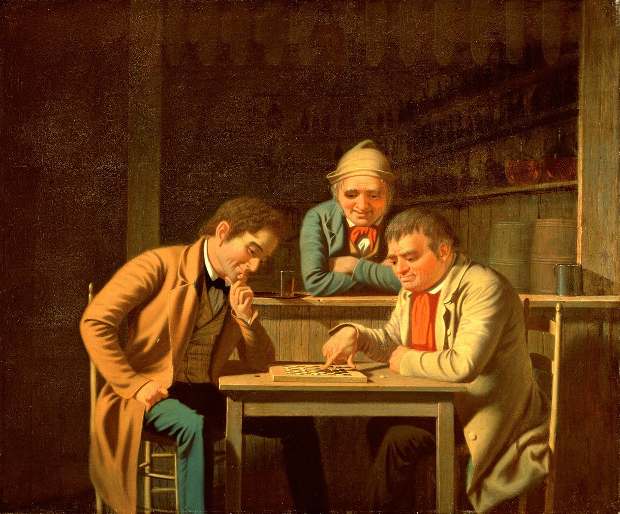 The Checker Players，1850 作者 乔治·卡勒布·宾汉
