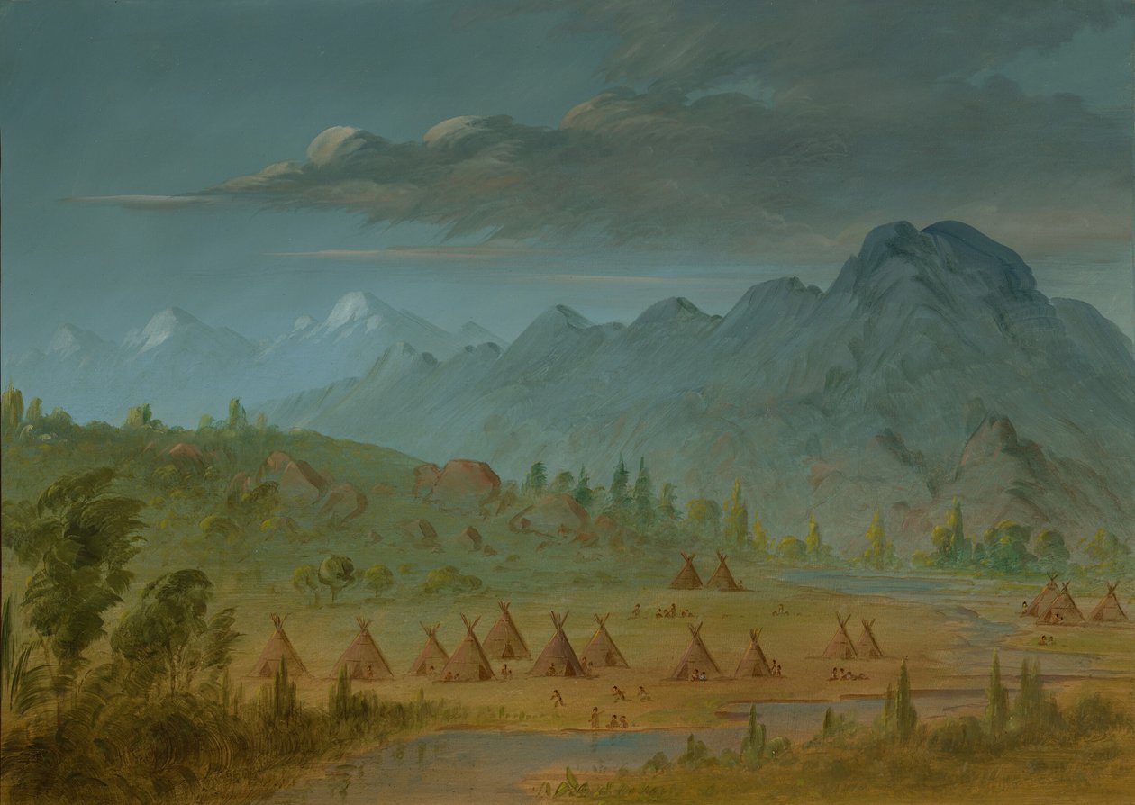 乌鸦村和鲑鱼河山区，1855-1869。 作者 乔治·卡特琳