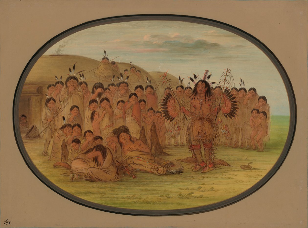 一个曼丹药师，1861-869年。 作者 乔治·卡特琳