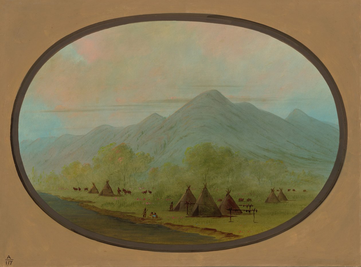 一个小乌鸦村，18551869。 作者 乔治·卡特琳
