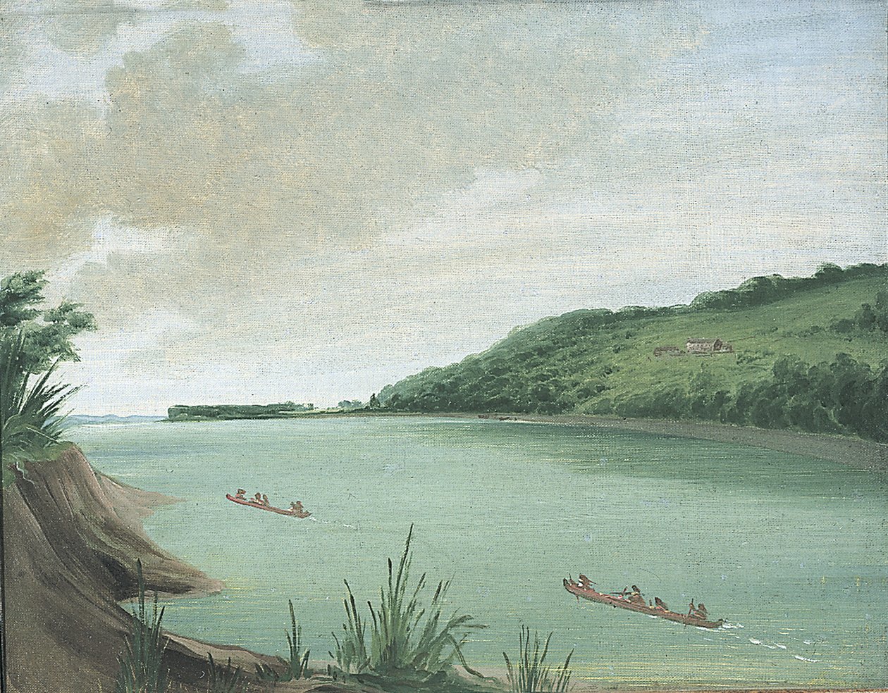 Belle Vue，Dougherty少校的印第安人机构，距圣路易斯870英里，1832年。 作者 乔治·卡特琳