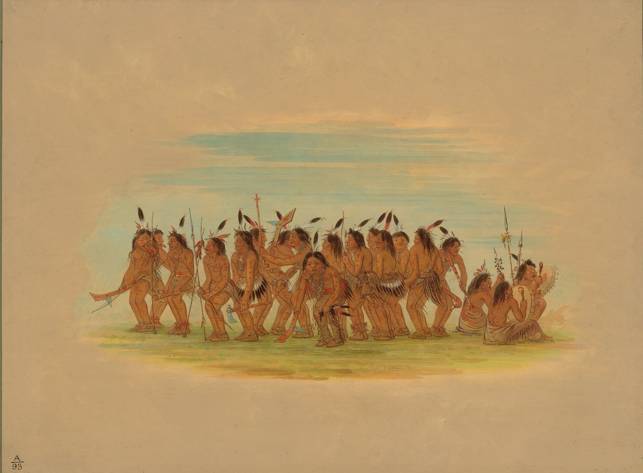 狗舞--苏族，1861年。 作者 乔治·卡特琳