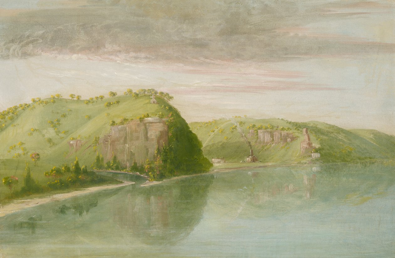 杜布克的坟墓，上密西西比州，1835-1836。 作者 乔治·卡特琳