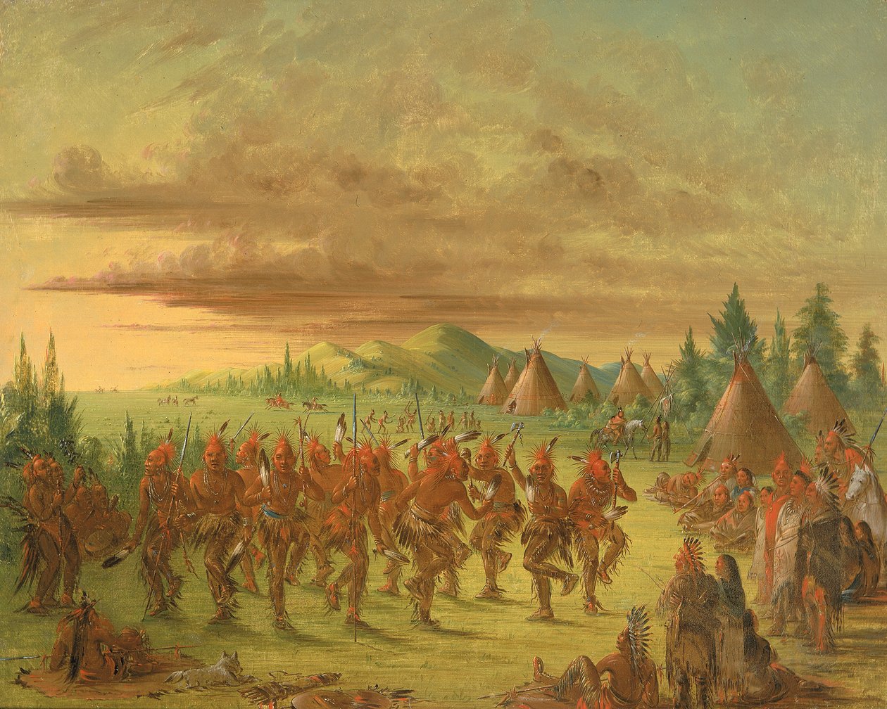 鹰舞，1845-1848。 作者 乔治·卡特琳