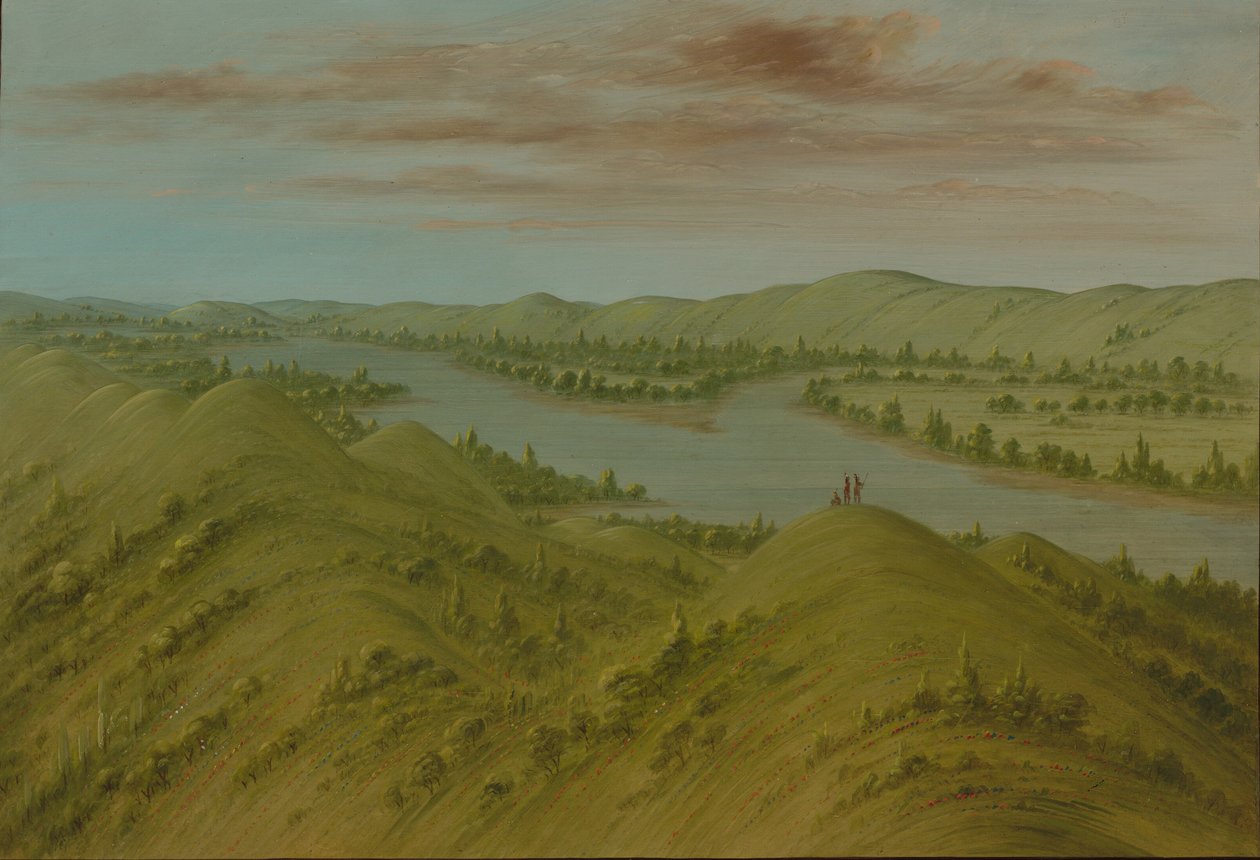 Grassy Bluffs, Upper Missouri, 18611869. 作者 乔治·卡特琳