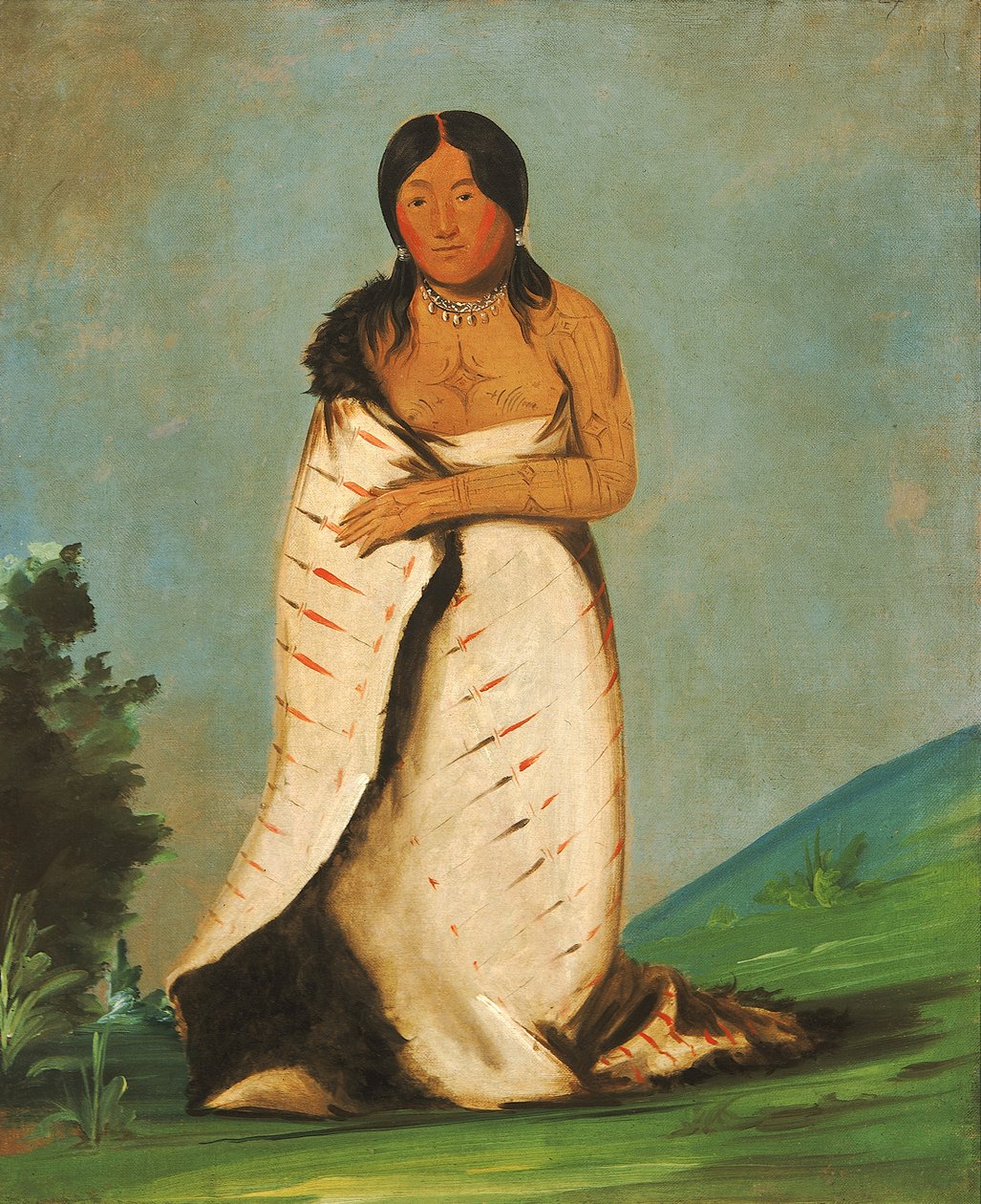 Hee-láh-dee, Pure Fountain, Wife of The Smoke, 1832. 作者 乔治·卡特琳