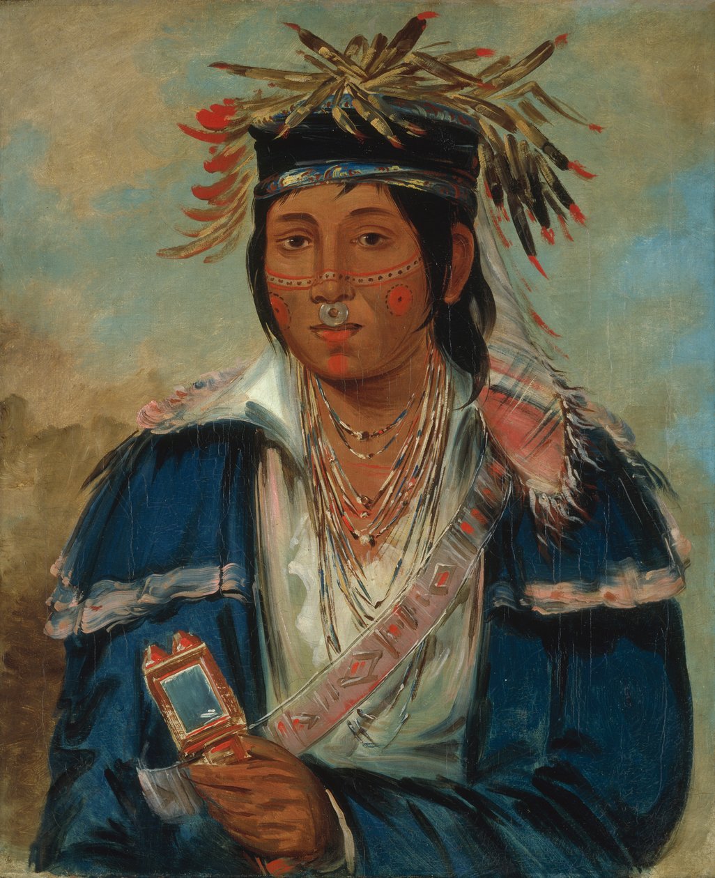 Kee-mo-rá-nia，没有英语，是个花花公子，1830年。 作者 乔治·卡特琳