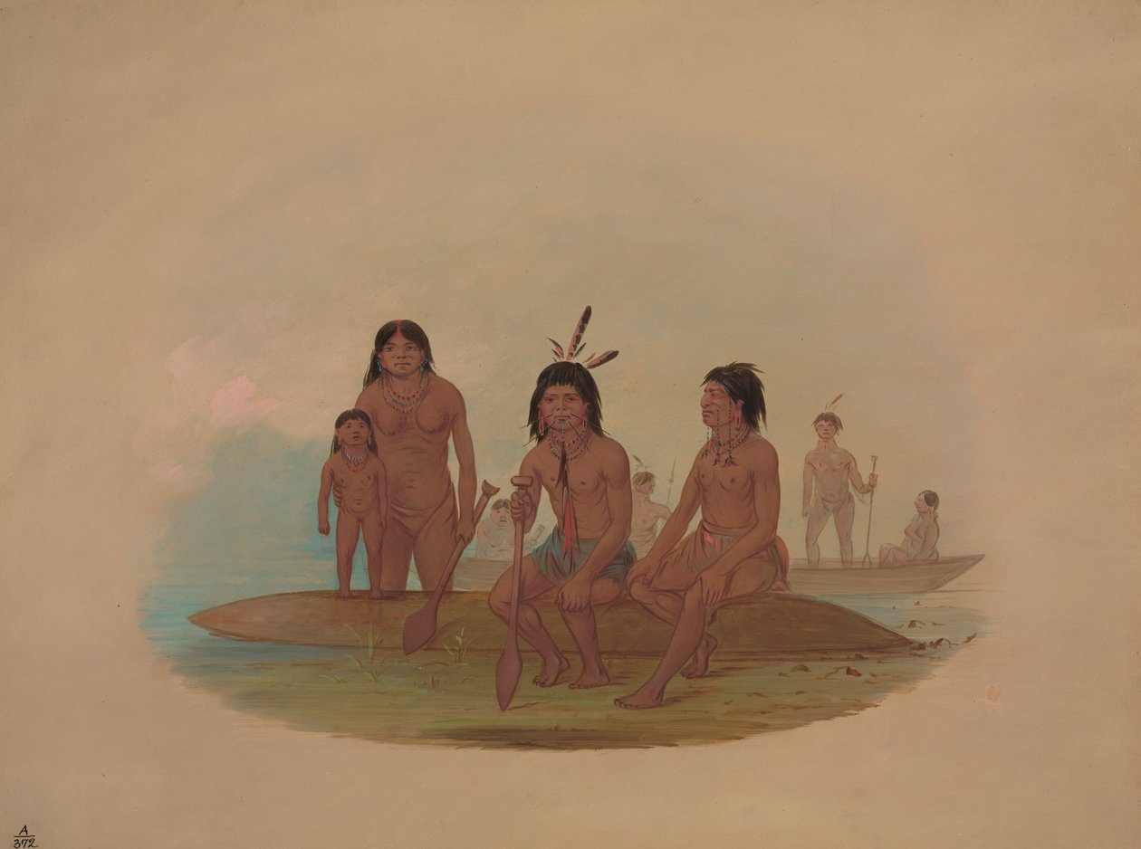 马拉瓦印第安人，1841869。 作者 乔治·卡特琳