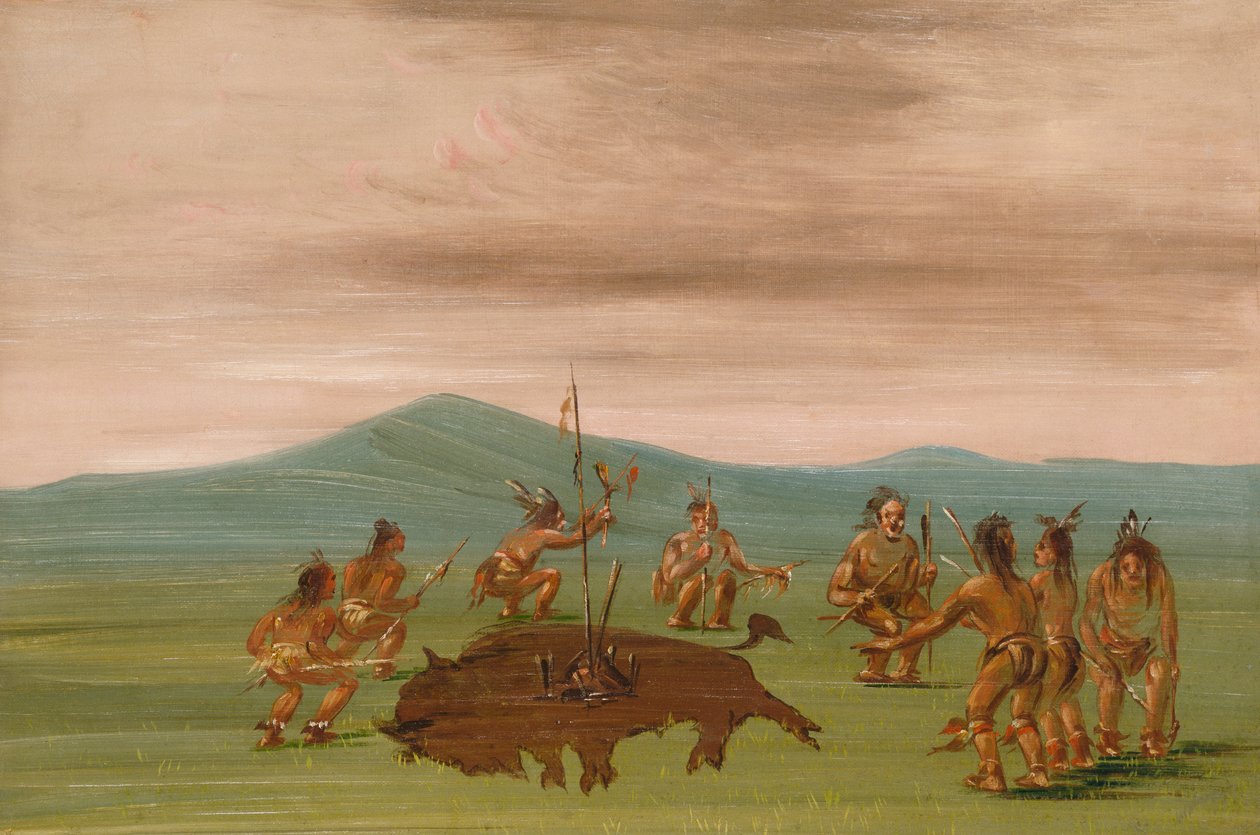 苏族的药水牛，1837-1839。 作者 乔治·卡特琳