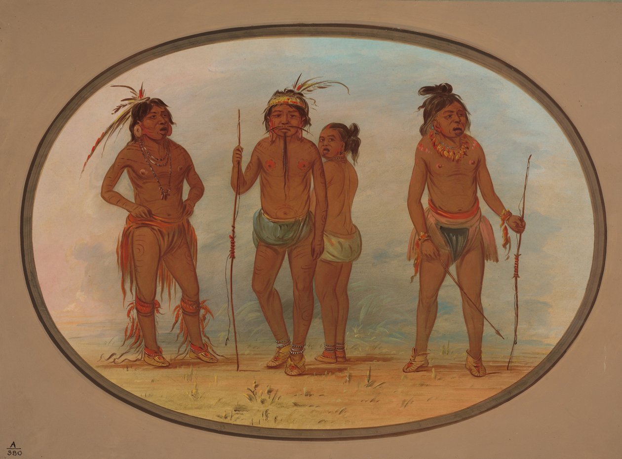 博托库德部落的成员，1854-1869年。 作者 乔治·卡特琳