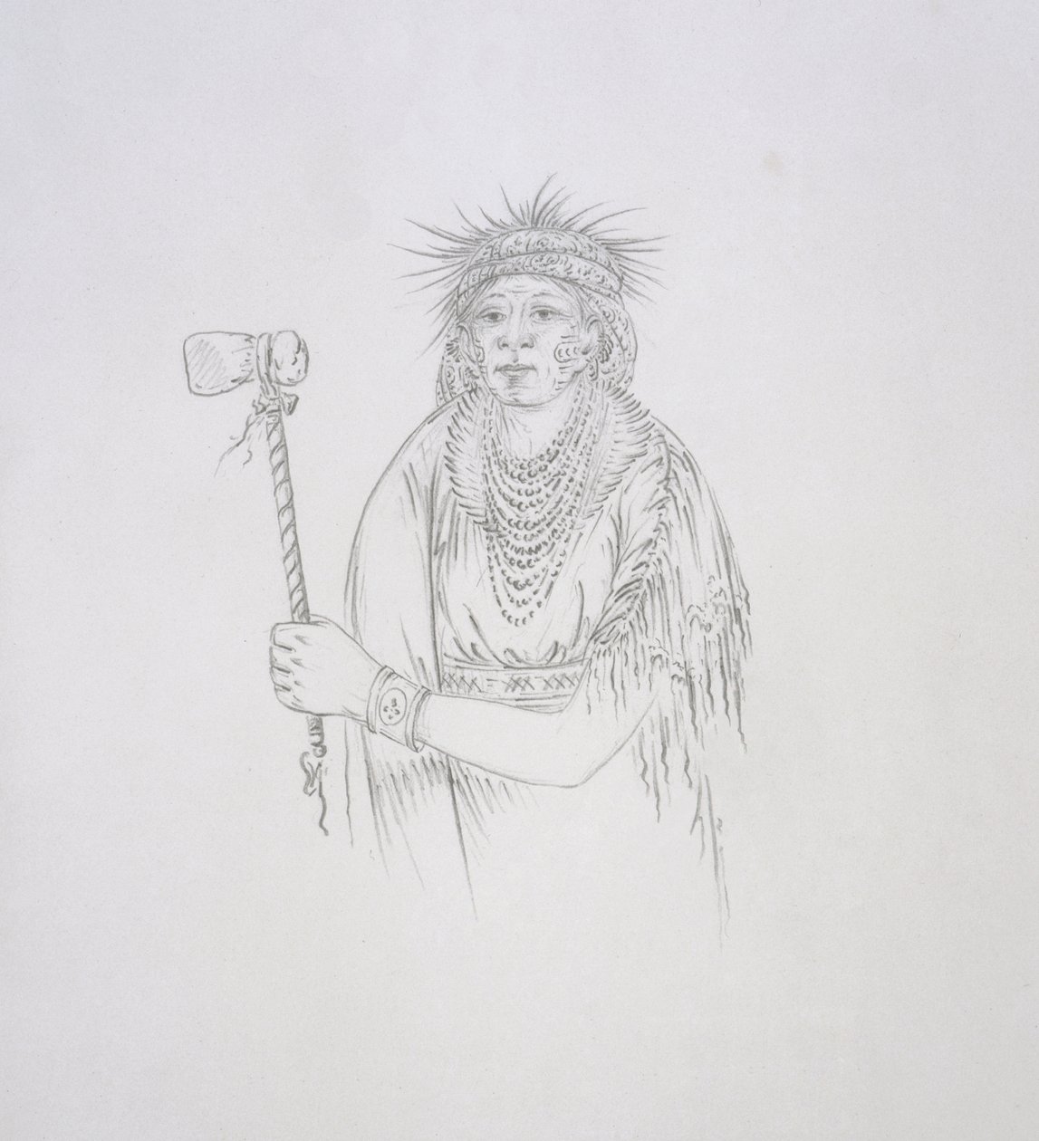 Men-son-se-a（The Lefthand）1852 作者 乔治·卡特琳