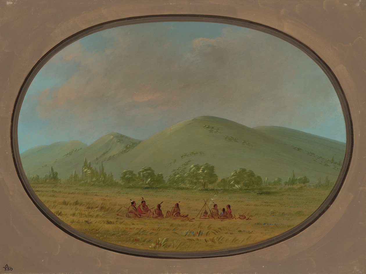 Nishnabotana悬崖，上密苏里州，18611869。 作者 乔治·卡特琳