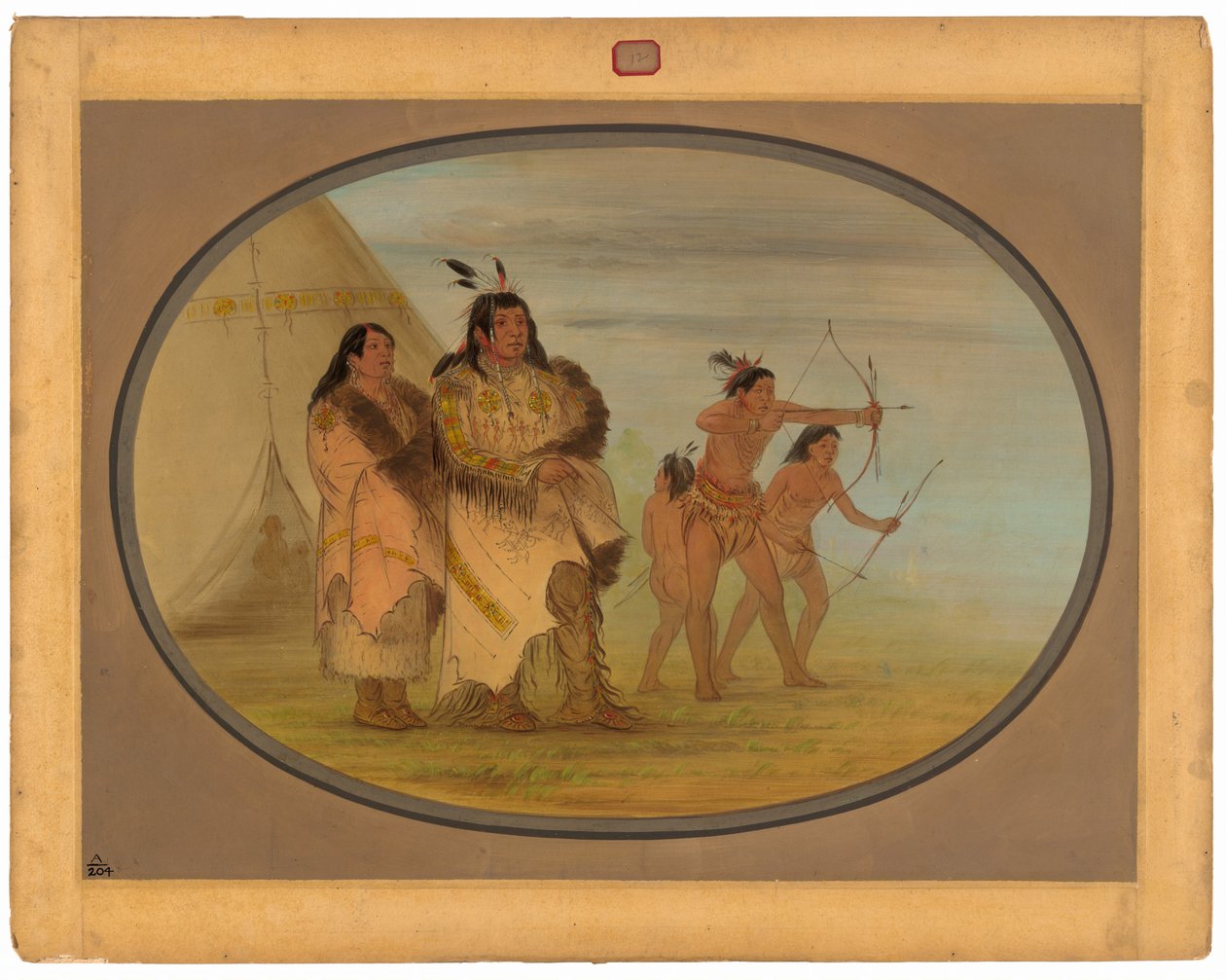 Ojibbeway印第安人 作者 乔治·卡特琳