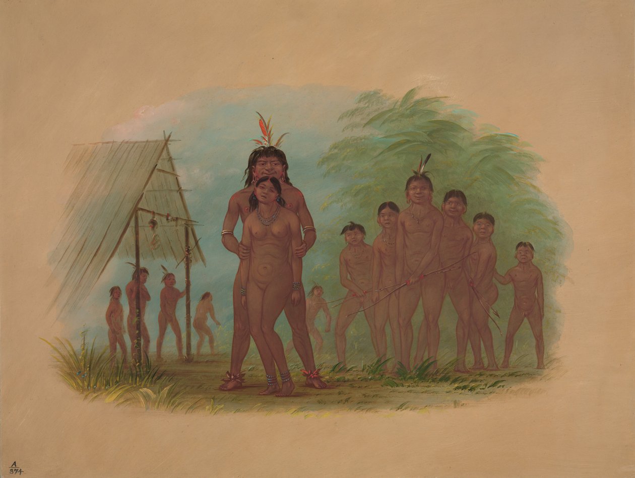奥雷霍纳印第安人，1854-1869。 作者 乔治·卡特琳