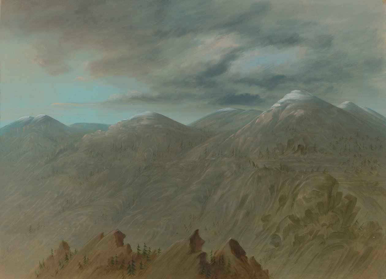 鲑鱼河山，18551869。 作者 乔治·卡特琳