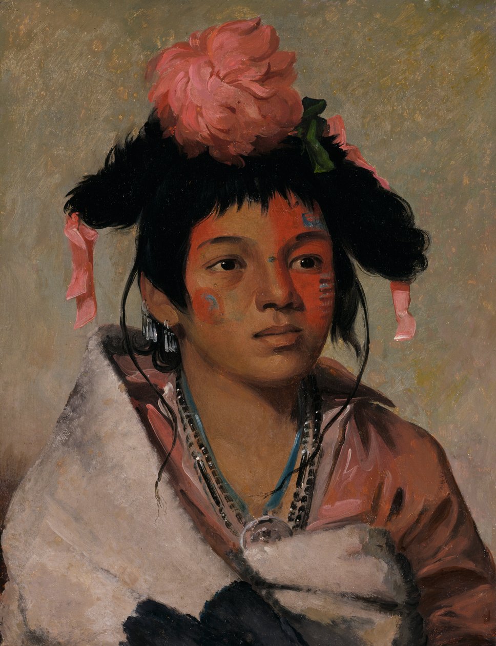 Tcha-káuk-o-ko-máugh，大酋长，一个男孩，1831年。 作者 乔治·卡特琳