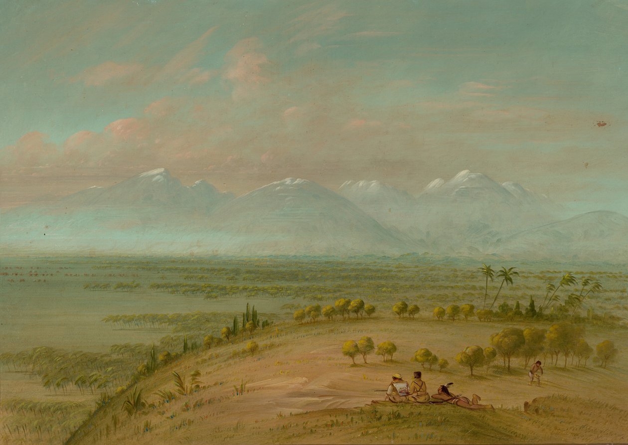 潘帕-德尔-萨克拉门托的景色，1854-1869年。 作者 乔治·卡特琳