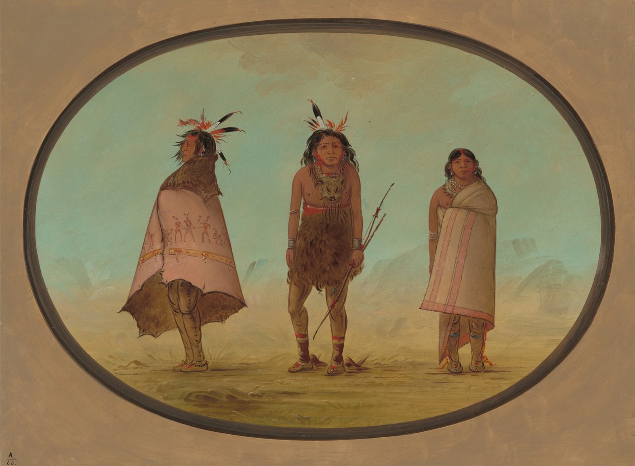 Yntah药师，一个战士，和一个女人，1855-1869。 作者 乔治·卡特琳