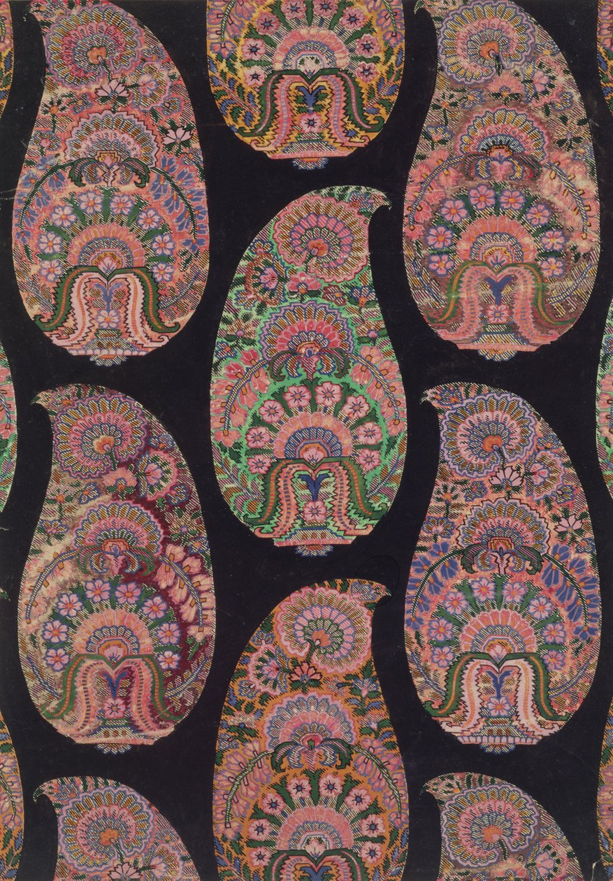 佩斯利披肩面料设计，c.1871 作者 乔治·查尔斯·海特