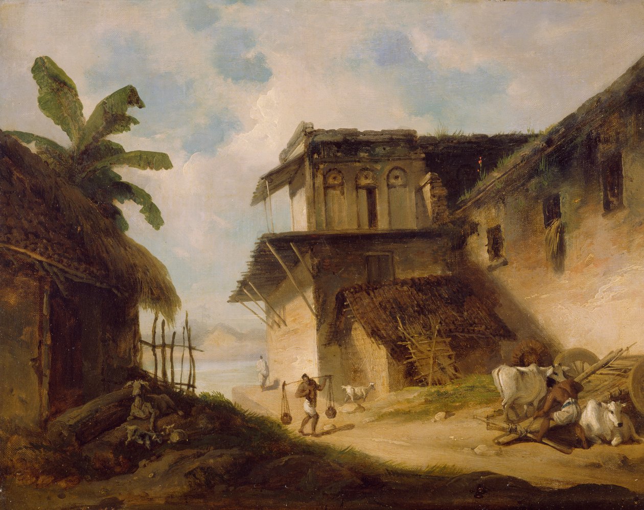 孟加拉乡村风光（1819-1821） 作者 乔治·钦纳里