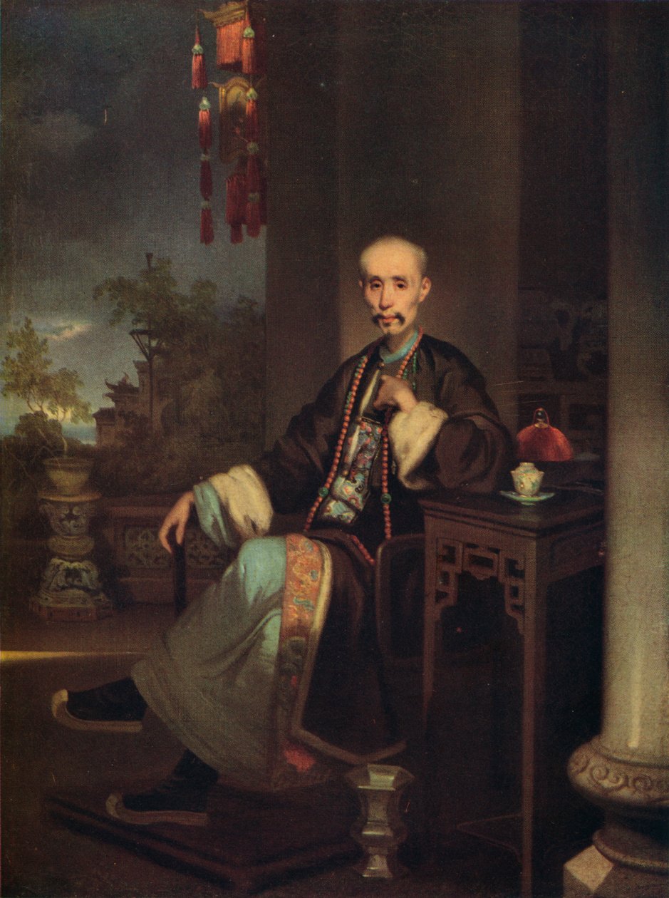 广商行负责人Qua Qua，1830年 作者 乔治·钦纳里
