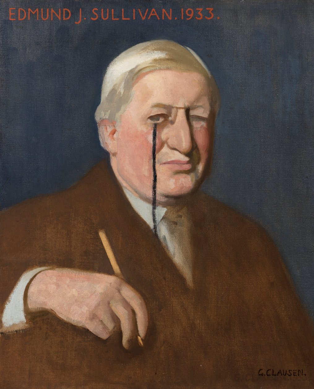 Edmund J. Sullivan 的肖像 作者 乔治·克劳森