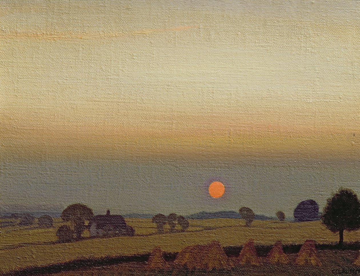 日落，c.1920 作者 乔治·克劳森