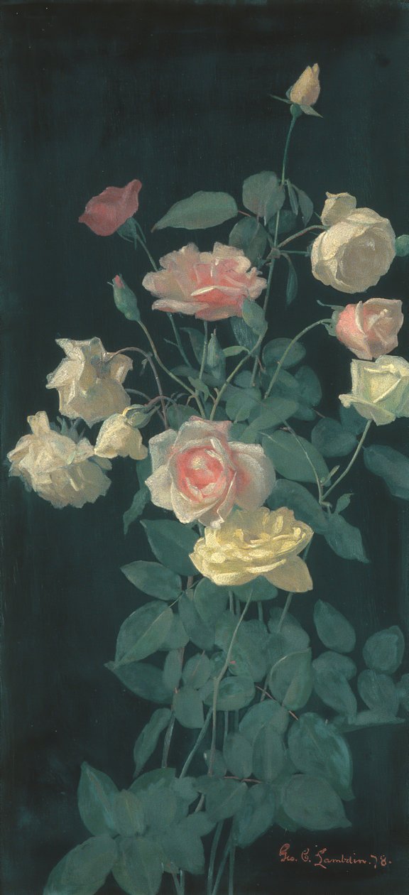 玫瑰，1878年。 作者 乔治·科克兰·兰丁