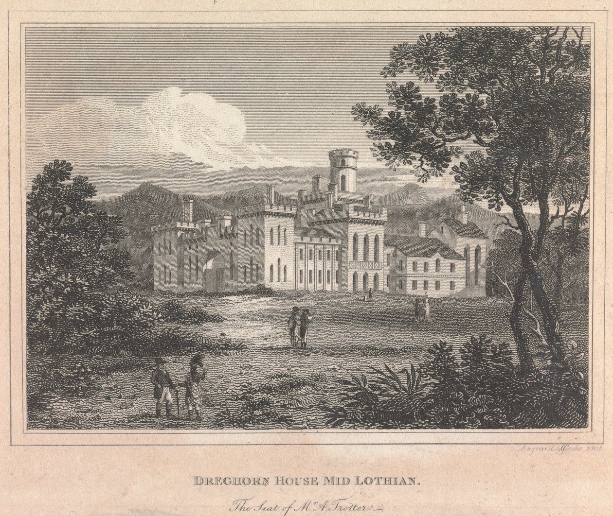 Drechorn House 洛锡安中部； 第90页（第一卷） 作者 乔治·库克