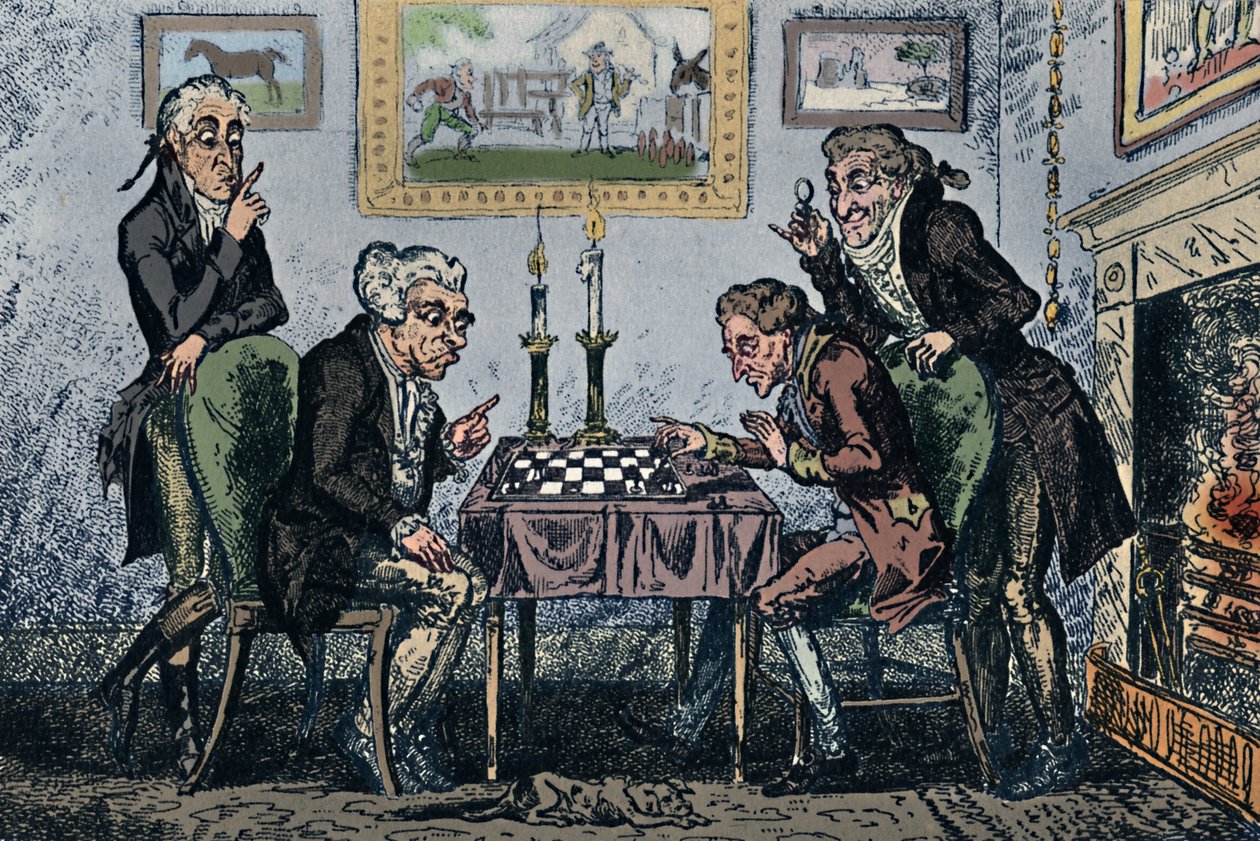 国际象棋游戏，1948年 作者 乔治·克鲁克申克