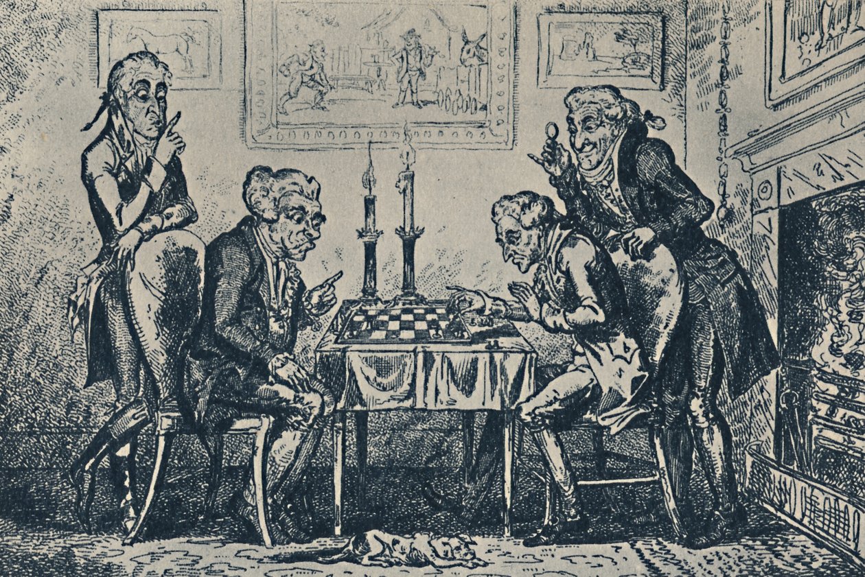 国际象棋游戏，1948年 作者 乔治·克鲁克申克