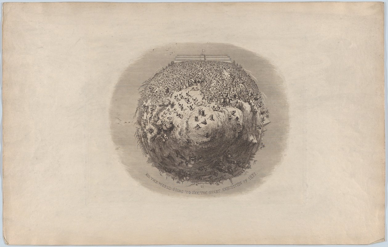 全世界都要去看1851年的大展览会，1851年。 作者 乔治·克鲁克申克