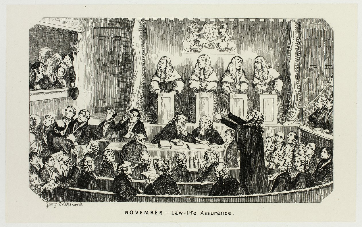 十一月 - 从乔治-克鲁克申克（George Cruikshank）的钢铁蚀刻版画到《漫画年鉴》的法律-生活保障：1835-1853 作者 乔治·克鲁克申克