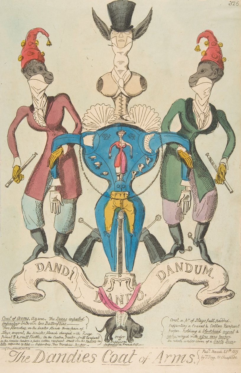 The Dandies Coat of Arms, March 28, 1819., March 28, 1819. 作者 乔治·克鲁克申克