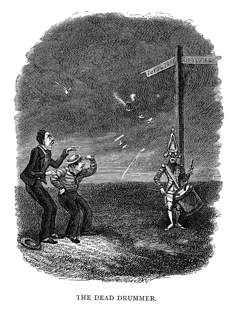 死亡鼓手，1840年 作者 乔治·克鲁克申克