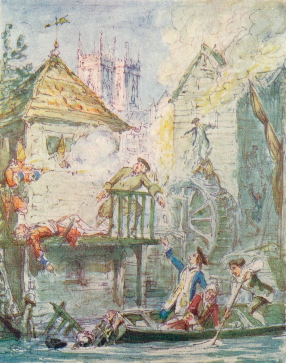 悲惨的女儿：1920，雅各布派俱乐部的散布，c1842，1913 作者 乔治·克鲁克申克