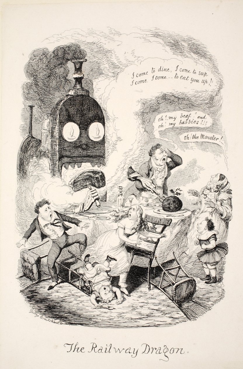 铁路龙，酒吧。 1841 作者 乔治·克鲁克申克