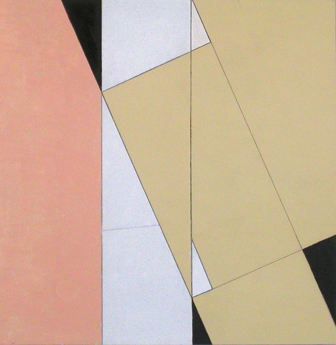 空间关系，第2号，2003年（纸和纸板上的油画 作者 乔治·丹纳特