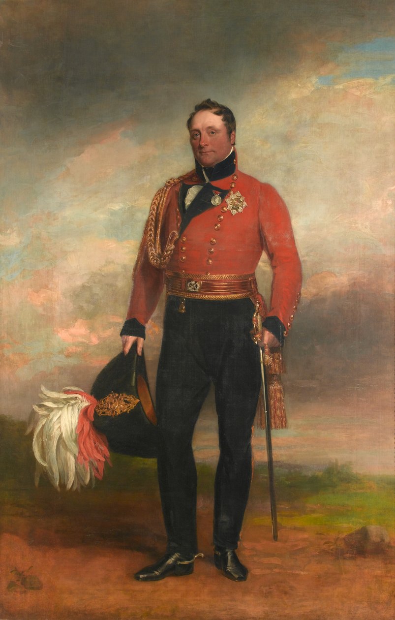 Row Hill中将，Lord Hill，1819年 作者 乔治·道威