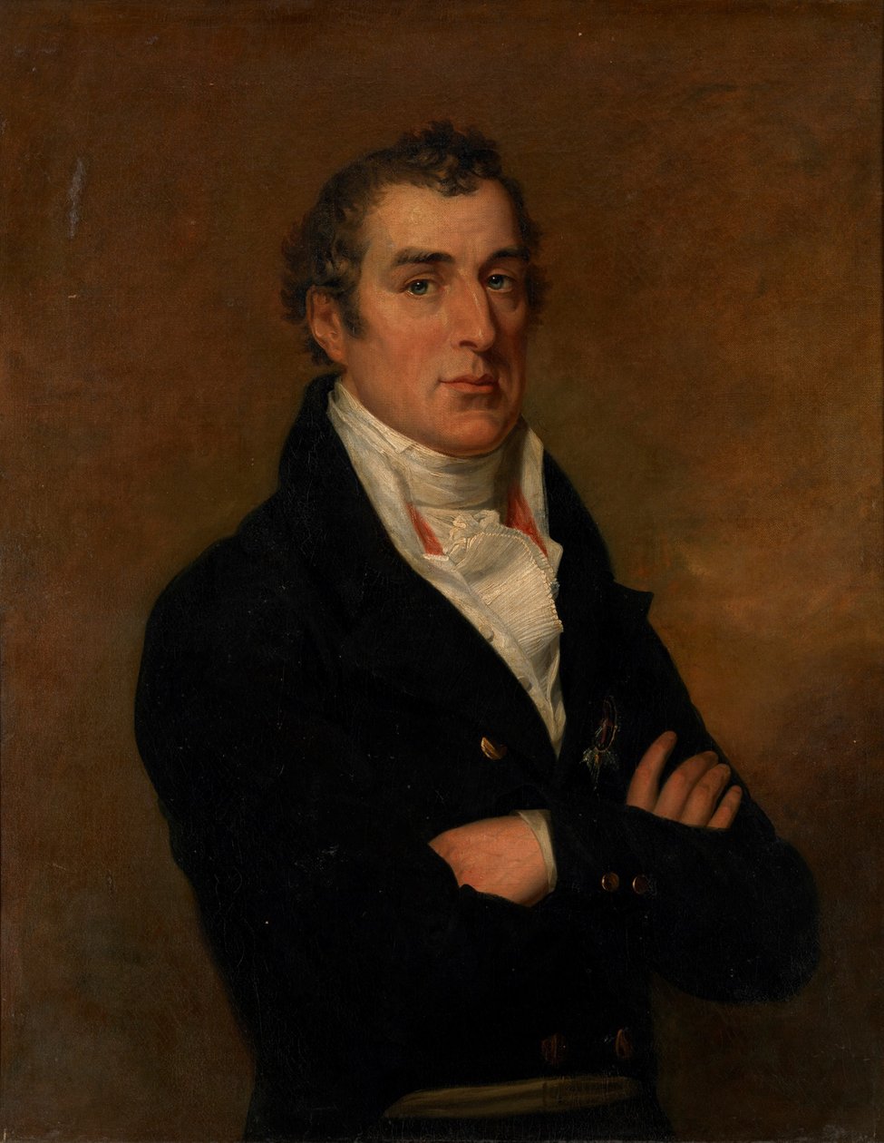 惠灵顿第一公爵Arthur Wellesley的画像1769-1852 作者 乔治·道威