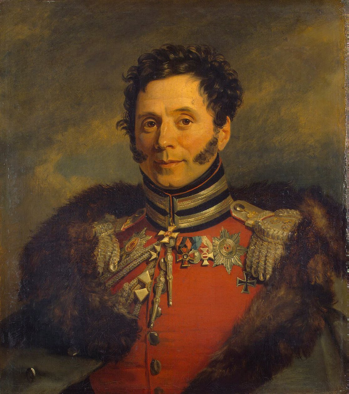 尼古拉·伊万诺维奇·德普雷拉多维奇将军的肖像1767-1843年，1825年之前 作者 乔治·道威