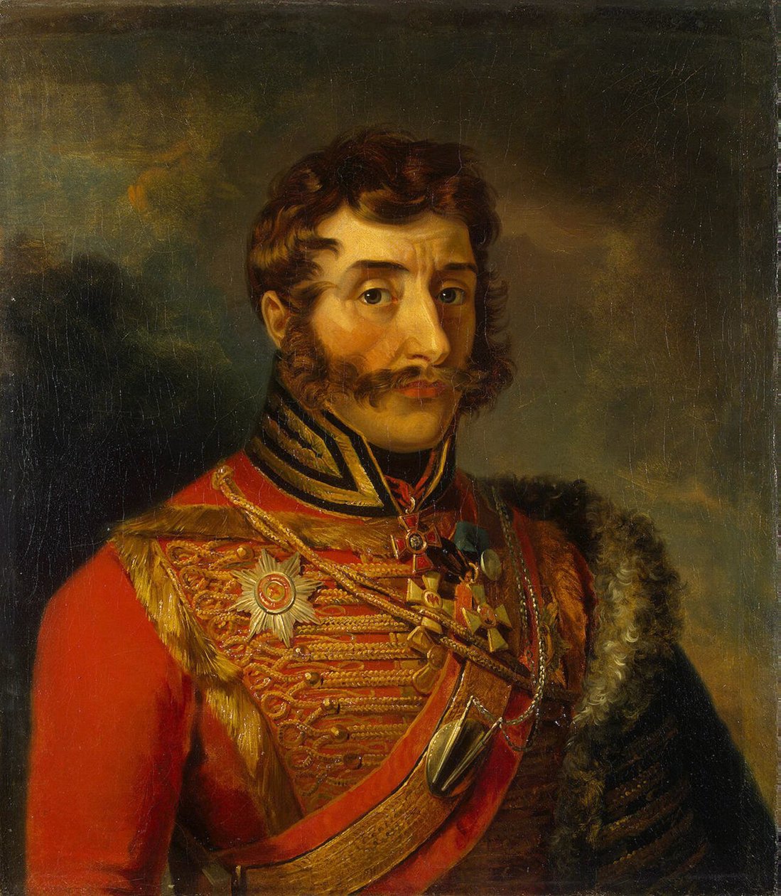伊凡·塞米诺诺维奇·多罗霍夫（Ivan Semyonovich Dorokhov）1762-1815年的肖像，1825年之前 作者 乔治·道威