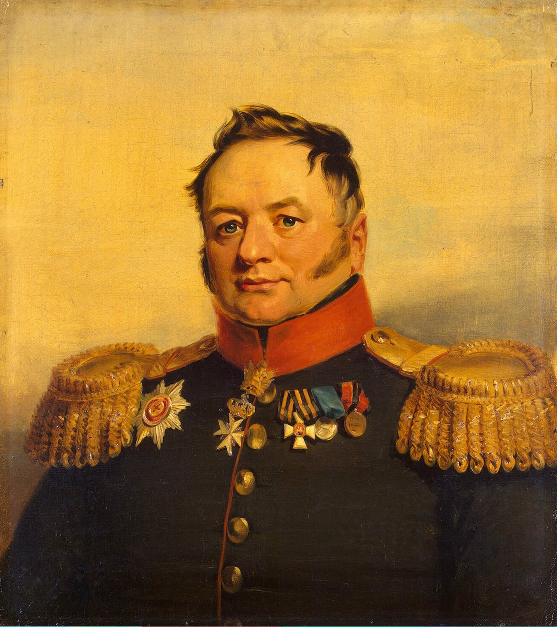 帕维尔·阿列克谢耶维奇·图赫科夫（Pavel Alexeyevich Tuchkov）肖像（1776-1858），1825年之前 作者 乔治·道威