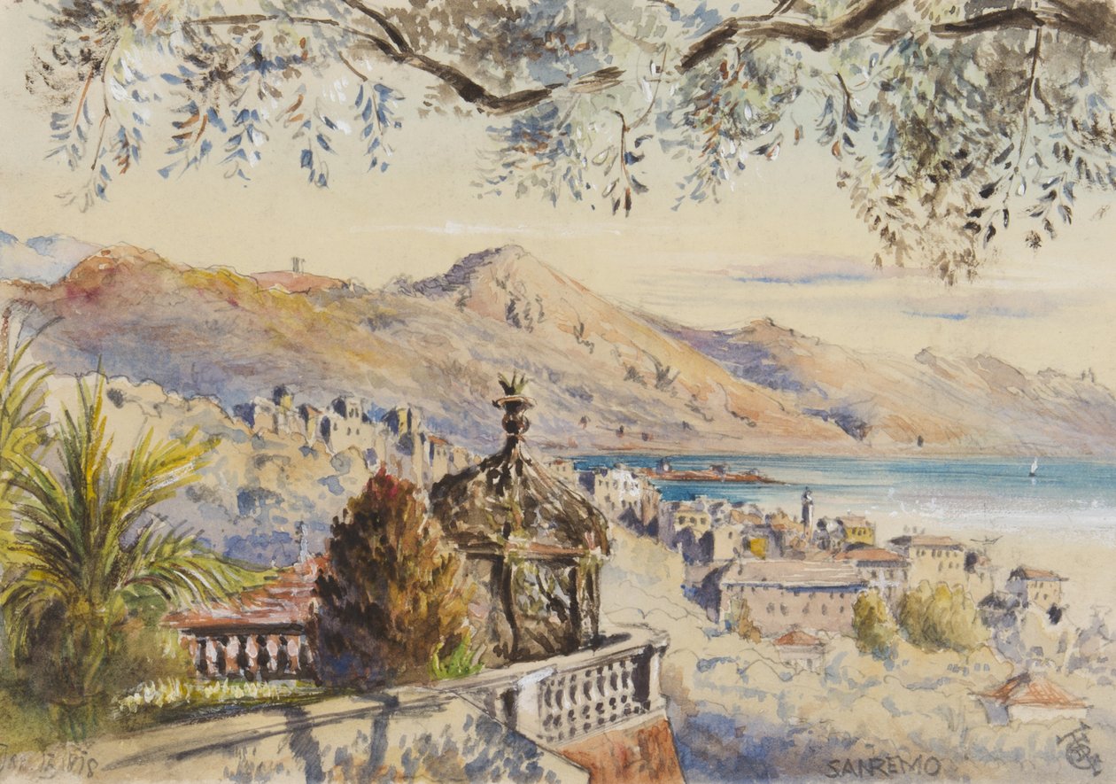 San Remo，1878年1月12日（纸上写着） 作者 乔治·道格拉斯·廷林