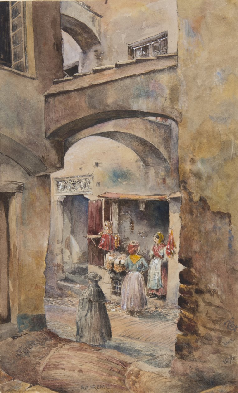 San Remo，1878年1月3日（纸上写着） 作者 乔治·道格拉斯·廷林
