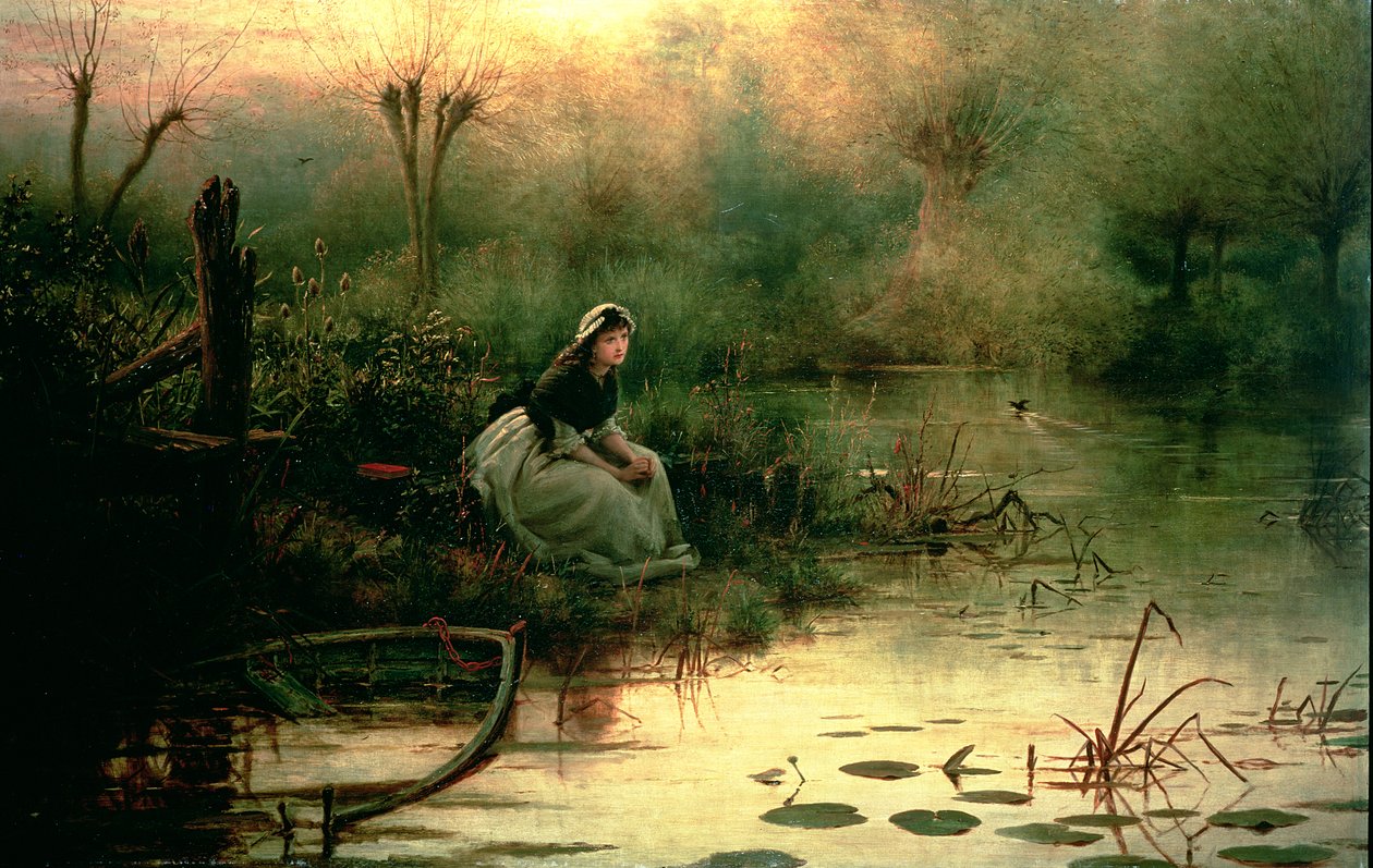Willow，威廉·莎士比亚的“哈姆雷特”中的柳树（1564-1616） 作者 乔治·邓洛普·莱斯利
