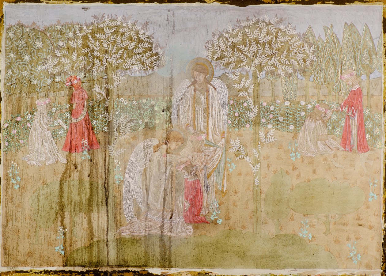 神化的孩子（水彩画） 作者 乔治荷兰戴维森