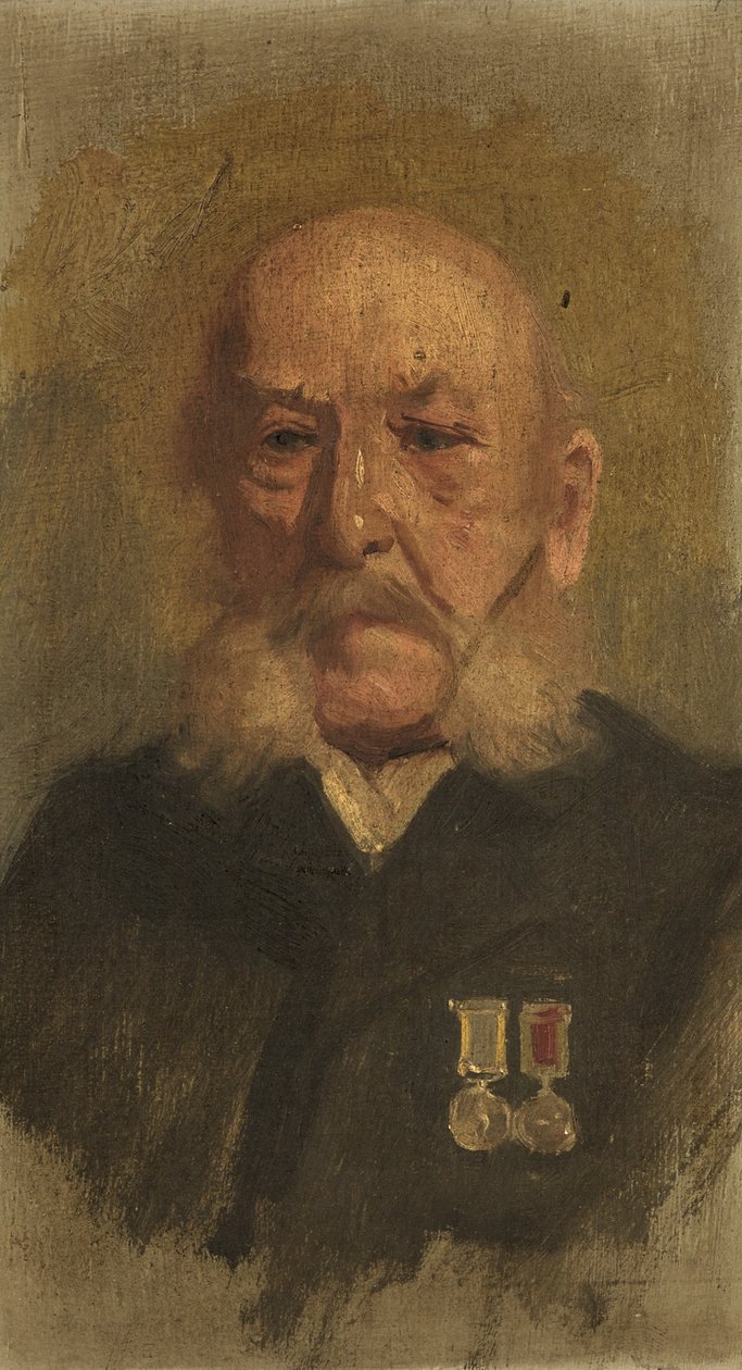 C. Pippett的肖像，R.A.，约1920年（油画板）。 作者 乔治·埃德蒙·巴特勒