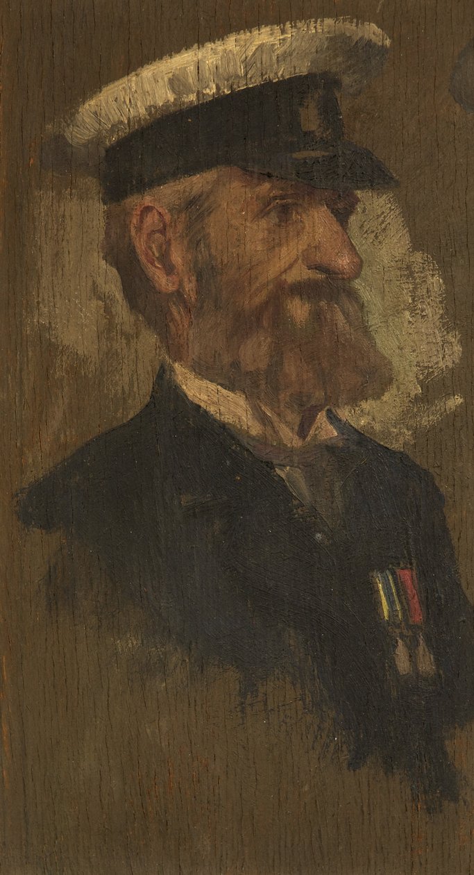 E. Gillard的肖像，R. Bgde.，约1920年（板面油画 作者 乔治·埃德蒙·巴特勒